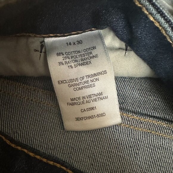 Denver Hayes Hi-Rise Barely Boot Jeans (14 x 30) - Picture 6 of 8